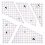 3/4/5 Piece Quilt Ruler, Sewing Ruler, Templates for Patchwork, Embroidery, Crafts, Clear Acrylic, Quilting, Patchwork Ruler Ref: 8036 2