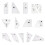 3/4/5 Piece Quilt Ruler, Sewing Ruler, Templates for Patchwork, Embroidery, Crafts, Clear Acrylic, Quilting, Patchwork Ruler Ref: 8036 4