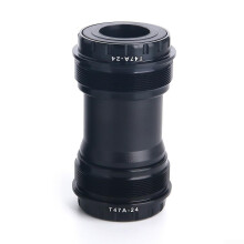 Multifunctional T4724 bicycle bottom bracket, 86 x 5 mm length, with internal and external threads for versatility (Type A porcelain) Type A porcelain