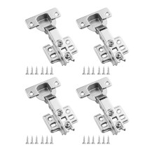 Full Overlay Concealed Hinge, 110 Degree Opening For Frameless Cabinet, Soft Closing Stainless Steel With Nickel Plated Finish Offers Seamless Integra