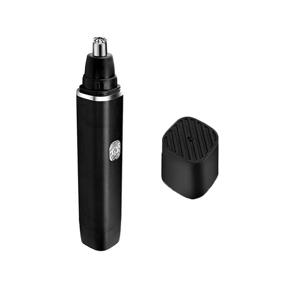 Black Battery Operated Nose Hair Trimmer, Painless Electric Nose Hair Trimmer For Men And Women (Black)
