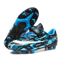 Lightweight Soccer Cleats For Boys And Girls Firm Ground Multi Ground Shoes Youth 12.5 Little Kid Black Blue