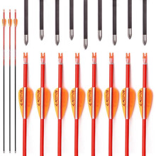 Pack of 12 ID 4.2 mm Orange Charcoal Arrows Spine 400 500 600 700 800 900 1000 for Compound Bow Recurve Bows Hunting Archery Practice 30inch Spine 900