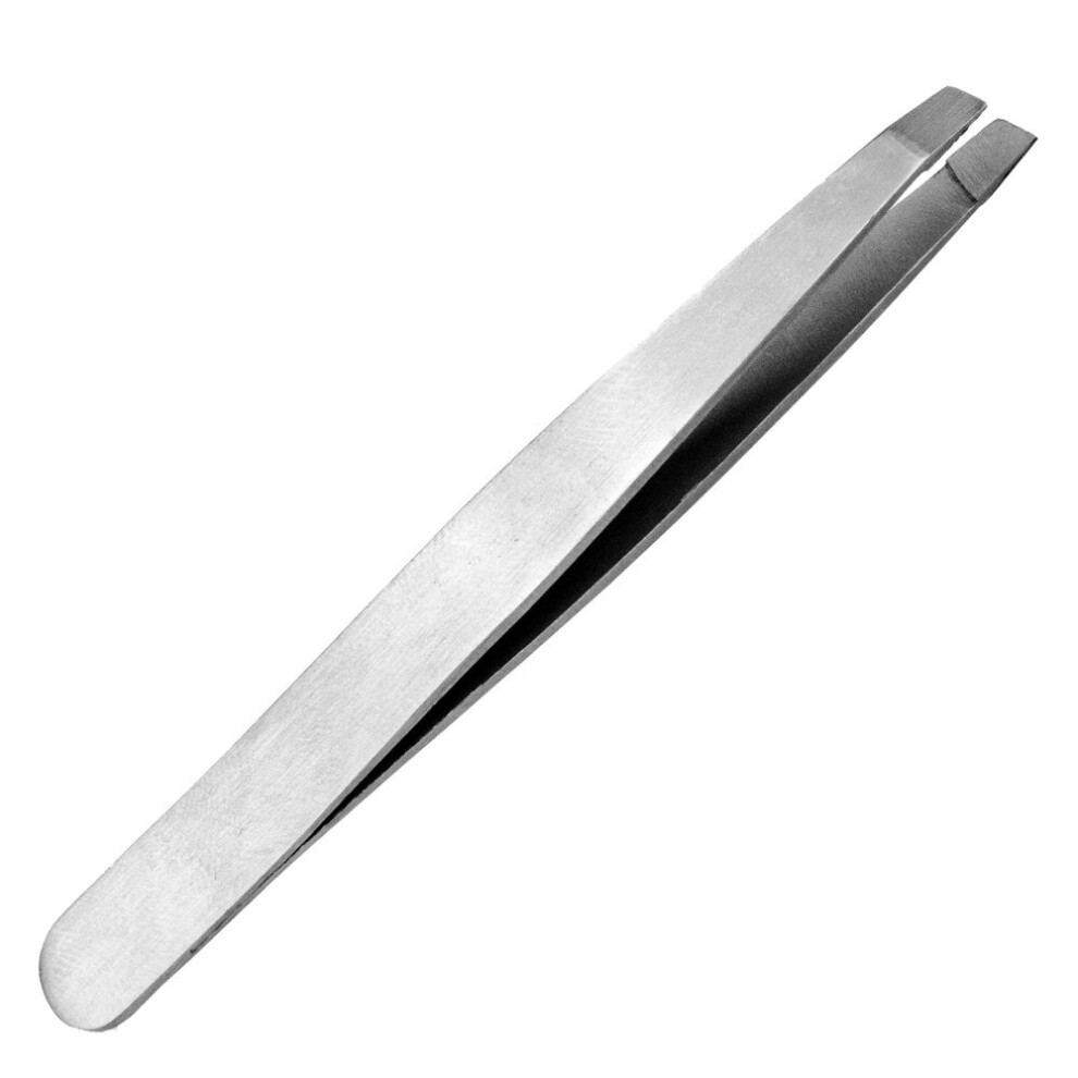 Eyebrow Tweezers â Epilating Forceps â Slanted Tip â Stainless Steel