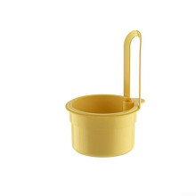 Sink Strainer Basket With Installation Tool And Touch Activated Trash Release Kitchen Sink Drain SelfCleaning Yellow