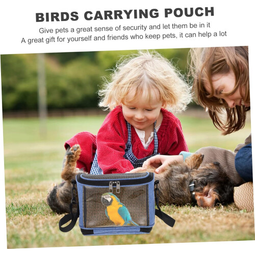 Bird Carrier Oxford Fabric Blue 1