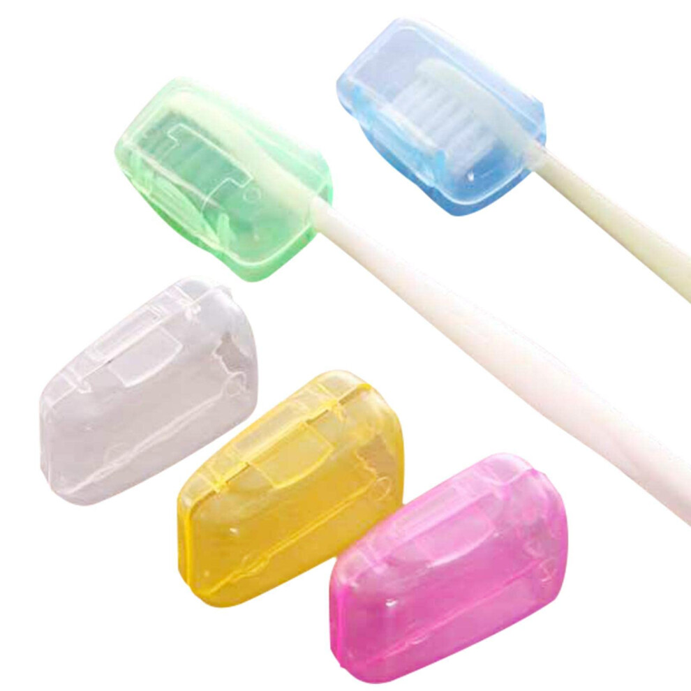 Toothbrush Cover  Portable Travel Case for Electronic and Manual Toothbrushes, Pack of 5, Multicolored