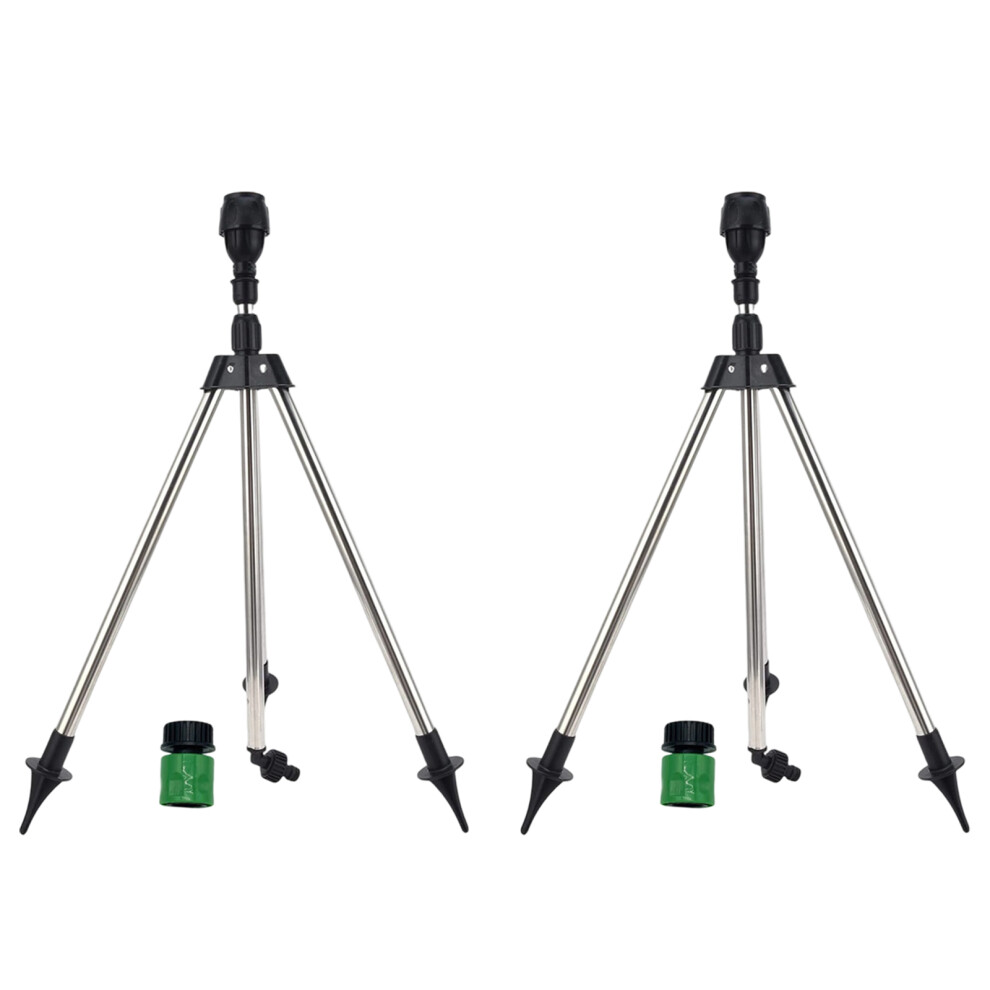 2Pcs Rotating Tripod Sprinkler 360 Degree Automatic Rotating 7754000984558
