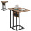 Homcom HOMCOM C Shaped Side Table with Charging Station and Foldable Top 7
