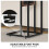 Homcom HOMCOM C Shaped Side Table with Charging Station and Foldable Top 9