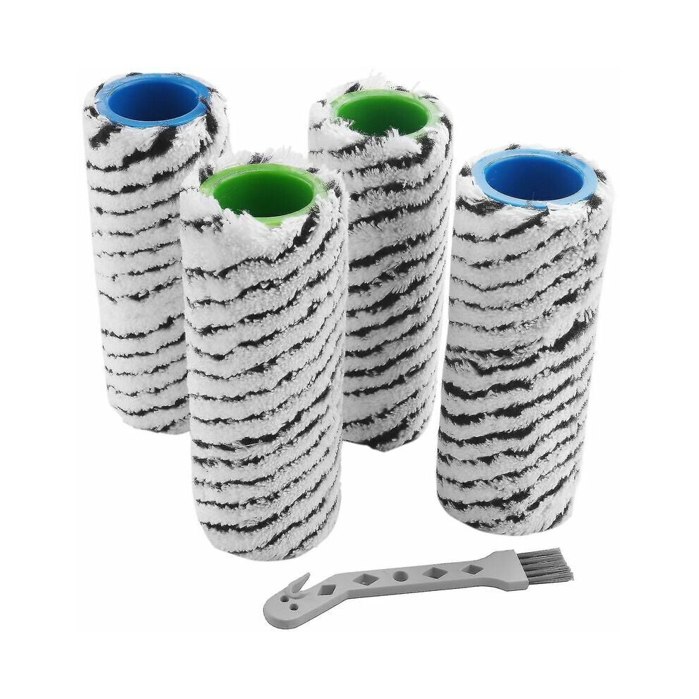 Robust Stone Roller Brush For Cordless Floor Cleaners, Microfiber Rollers For Heavy Soiling Removal, Ideal For Stone And Tiles 9454554558592