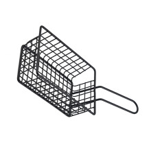 Mesh Frying Basket with Handle Iron Fryers Food Storage-Black