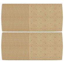 (Brown) 200 Stück Luftfritteuse Papier mit Lüftungslöchern, Papierservietten für Foodi Grill 5-in-1 AG301 4Qt Ai