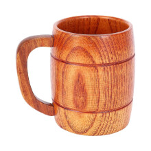 (wood color) 400ml klassischer Naturholzbecher, Holzbiermuggen für Partys, Novelty-Geschenke, umweltfreundlich