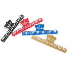 (BlackRedGoldBlue) 4 Stk. Notenpapierlineal, Notenzupfenhalter für Klavier, Gitarre, Violine, Bratsche, Cello