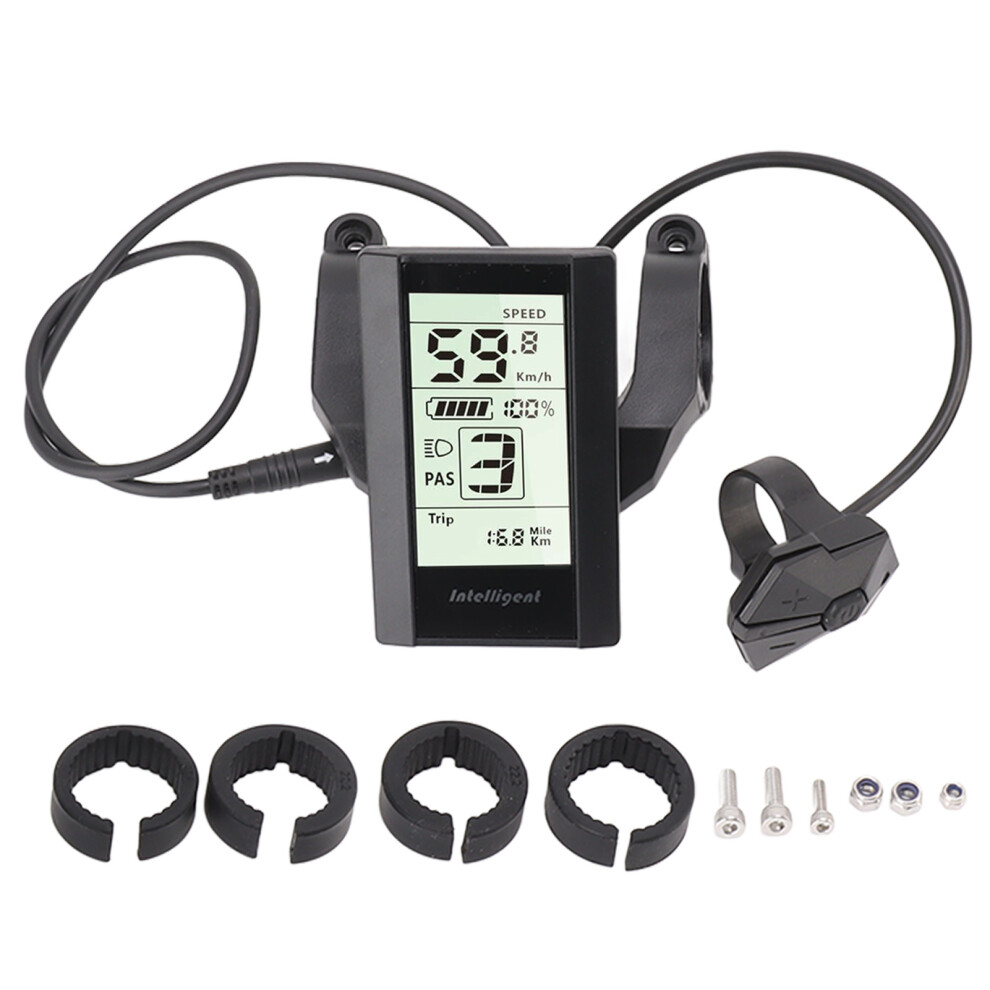 Electronic Dashboard Display, Clear Visibility Large Screen For Electric Vehicles, 24V 36V 48V 52V Robust Construction Easy Installation, Quick Button 9088816113191