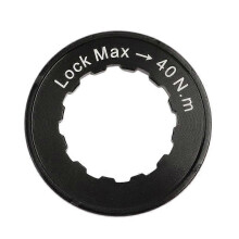 (Black) 1Stück Centerlock-Nabe Rotor-Adapter Fahrrad Center-Lock-Scheibenabdeckung Aluminium-Alloy-Kit für Fahrradteile