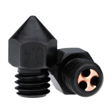 (Black) 2 Stk. Mk8 CHT Hartstahl-Düse Hochwertige Düse 0.4mm Hochdurchfluss-Düsen für Prin