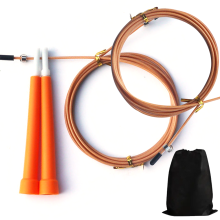 Corda de pular de alta velocidade, leve e com rolamentos de alta velocidade para rotações rápidas, ideal para exercícios de CrossFit em ambientes