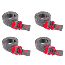 (Dark Gray) 4 Stück Wander- und Kletter-Spannriemen mit Schnalle, 1,4 m lang, Ladungsriemen, Kordelband, Nylonseil mit