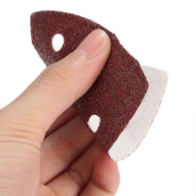(Redbrown) 10x Nylon-Schleifpapierpads - 90mm Dreiecke - Schleifblätter 40, 60, 80, 100 & 120 Körnung