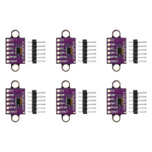 (Purple) 6Stk V2 Laserentfernungsmesssensor-Modul Laufzeitmessung mit serieller Schnittstelle und P