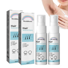 Hair Removal Spray, Hair Removal Spray for Women/Men, Body Hair Removal Spray, Natural Painless Hair Remover for Arms, Legs, Armpits, Pack of 2