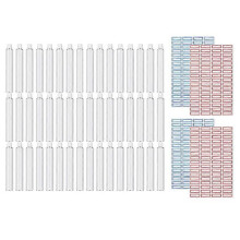 48 Stück leere Aluminiumfarbtuben 20ml für Farbherstellung und Aufbewahrung von Restfarbe Acryli