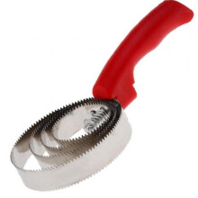 Reversible Stainless Steel Curry Comb Soft Touch Handle for Pet Dog Cat Horse Grooming Tool