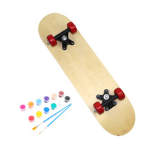 Blank Graffiti Skateboard for Kids, DIY Skateboard for Children, Practical Blank Graffiti Longboard Made of Wood for Teens 60x15cm