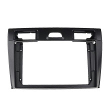 (Black) 2Din Auto-Radio-Frontplatte für Fiesta 2006-2011 DVD-Stereo Rahmen Adapter Montage Dashboard Installation