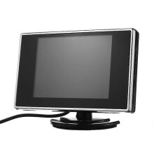 (Black) 3,5 Zoll Auto-Monitor Rückfahrmonitor Zweiwege-Video Auto-Zubehör