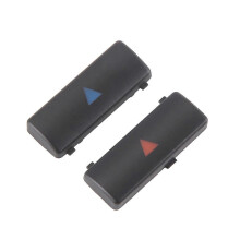 (black) 2 Stück Klimaanlage Temperaturregelpanel Schalter Knopfabdeckung für X5 E39 E53 525I