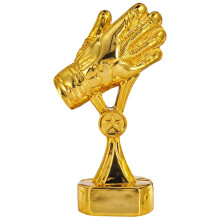 Resin Trophy, 6Inch Soccer Goalkeeper Award Cup, Electroplated Football Trophy