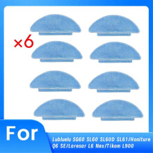 8 Stücke Reinigungstuch für Lubluelu SG60 SL60 SL60D SL61/Laresar L6 Nex/Tikom L900 Roboterstaubsauger