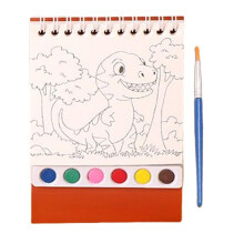 Watercolor Coloring Book Reusable Aquarelle Practice Book With Colors Drawing Workbook Painting Sketchbook Airplane Activities For Toddlers Forest