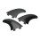 3Pcs Surfbrett Flossen PVC Quick Release Ersatz 6