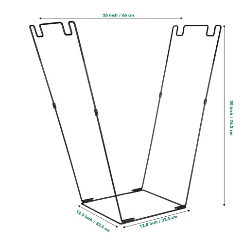 Removable Reusable Adaptable Metal Garden Waste Container Basket 1