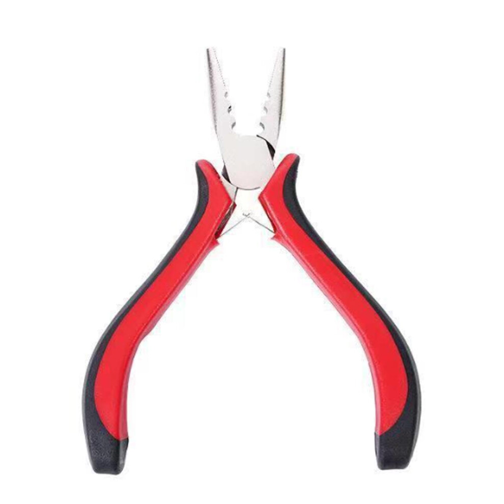 Unisex Black/Red 3 Hole Hair Pliers For Micro And Nano Ring Extensions Professional Hair Extension Pliers Tool
