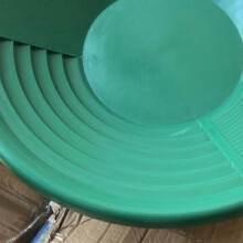 (Green) 14-Zoll-Plastik-Goldpannenschale für Bergbau, Dredging, Prospecting, Sandgoldabbau, manuelles Waschen von Gold.