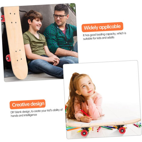 Graffiti Skateboard Empty Skateboard for Creative DIY Projects and Fun for Summer Parties 1