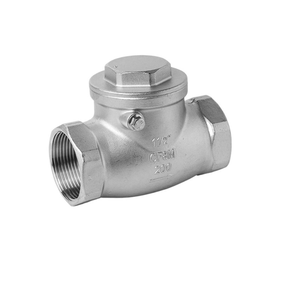 304 Stainless Steel Swing Check Valve, Horizontal Threaded, Oneway Water Pipe Valve, Dn15 9119770195982