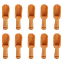 (wood color) 10 Stück Holz-Mini-Schöpfkellen Salz Zucker Kaffee Löffel Küchenkochwerkzeug