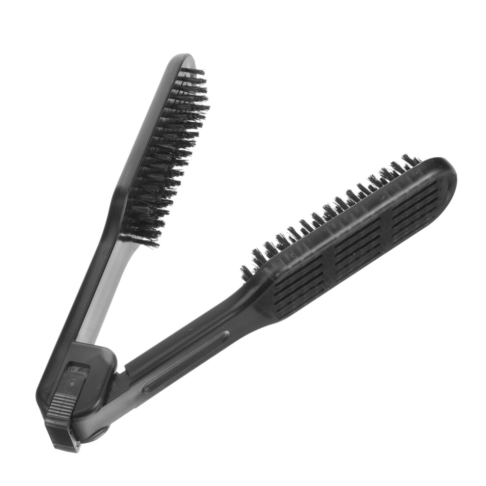 Hair Straightening Comb Double Sided AntiStatic Brush for Smooth Fast Styling Salon or Travel
