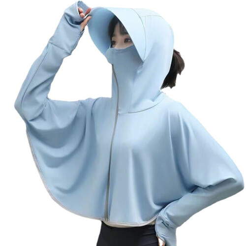 Sonnenschutzjacke mit Kapuze, dünn, langärmelig, 2
