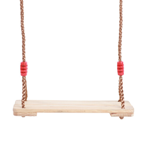 Swing Into Joy, Ξύλινο κάθισμα κούνιας με ρυθμιζόμενο σχοινί για εσωτερική και 2