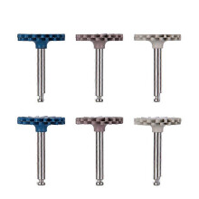 (Mixed color) 6Stk/Satz Zahnmedizinischer Gummipolierer Komposit-Resin-Poliermit Diamond System RA-Scheiben-Set 14mm Rad Spir