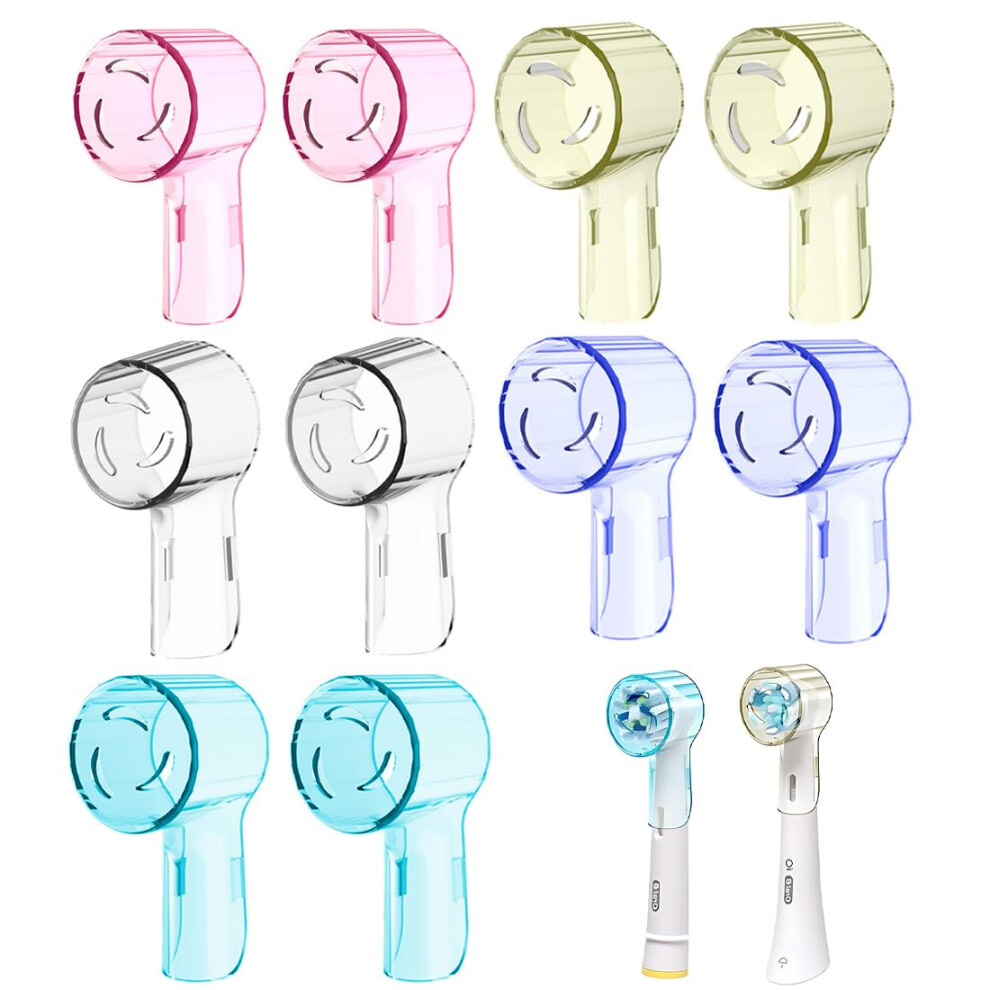 10 Pack Electric Toothbrush Head Cover Compatible with OralB  iO Electric Toothbrush Heads, Multicolor