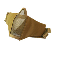 Máscara tática de malha resistente a impactos para tiro, equipamento de proteção estilo militar em tecido Oxford com malha de aço carbono para