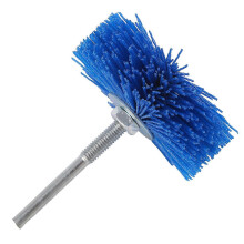 (blue) 4 Stücke 80x30x6mm Bohr-Abrasivdraht-Schleifrad Nylonborsten-Politurbrush für Holz Möbel